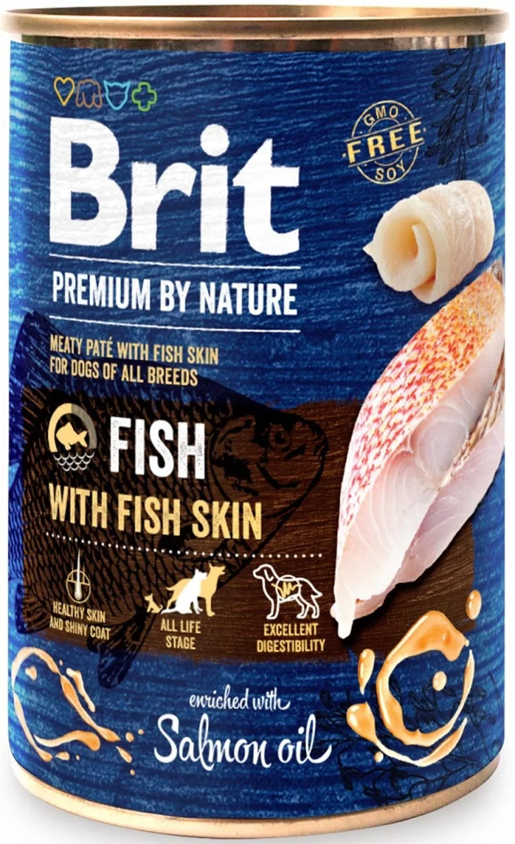 Brit Fish with Fish Skin 800g