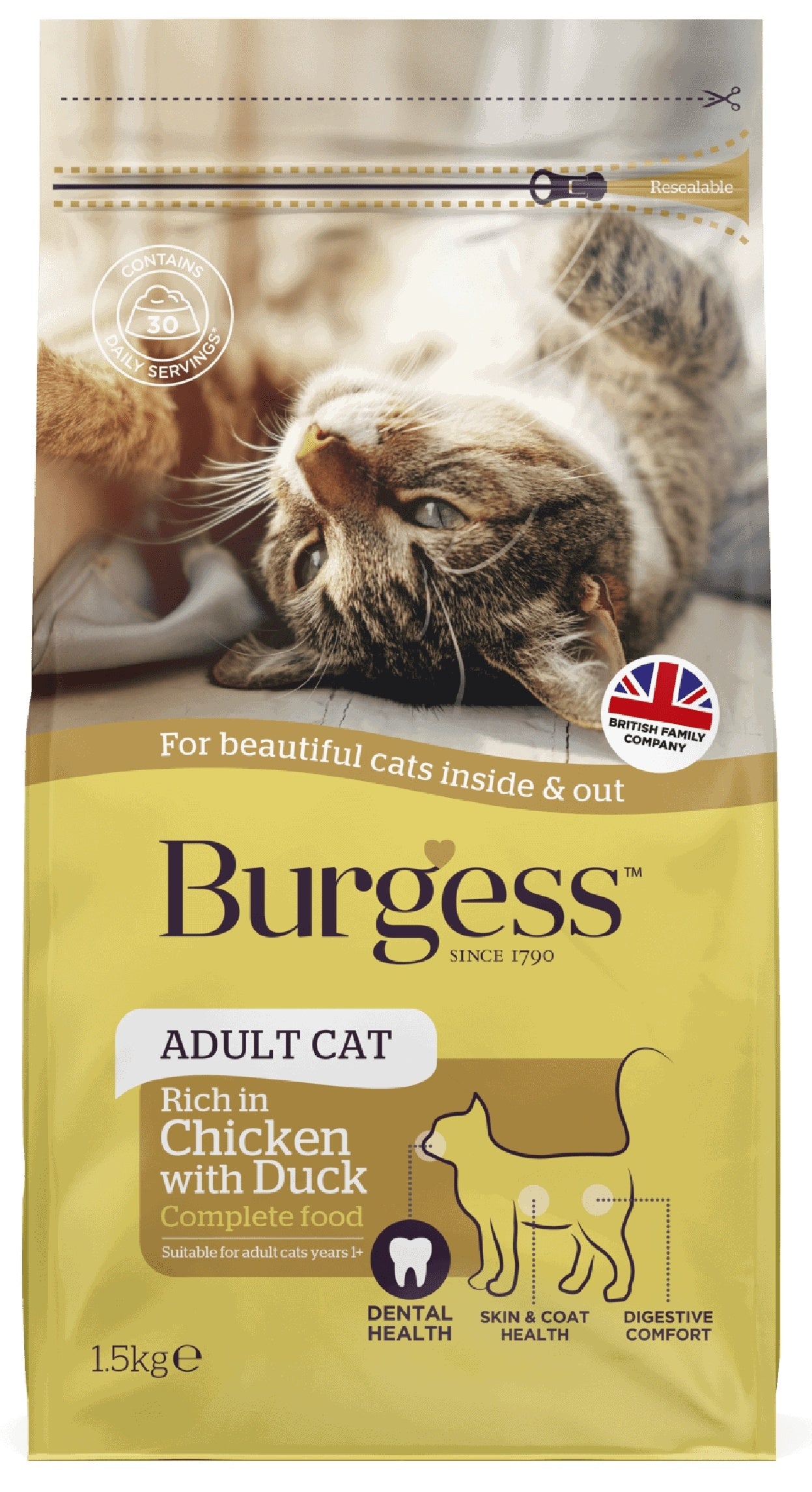 Burgess Chicken & Duck 1,5Kg