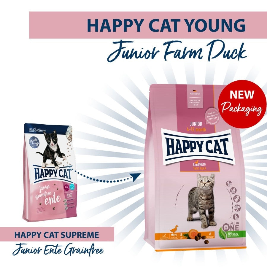 Happy Cat Junior Farm Duck 1,3Kg