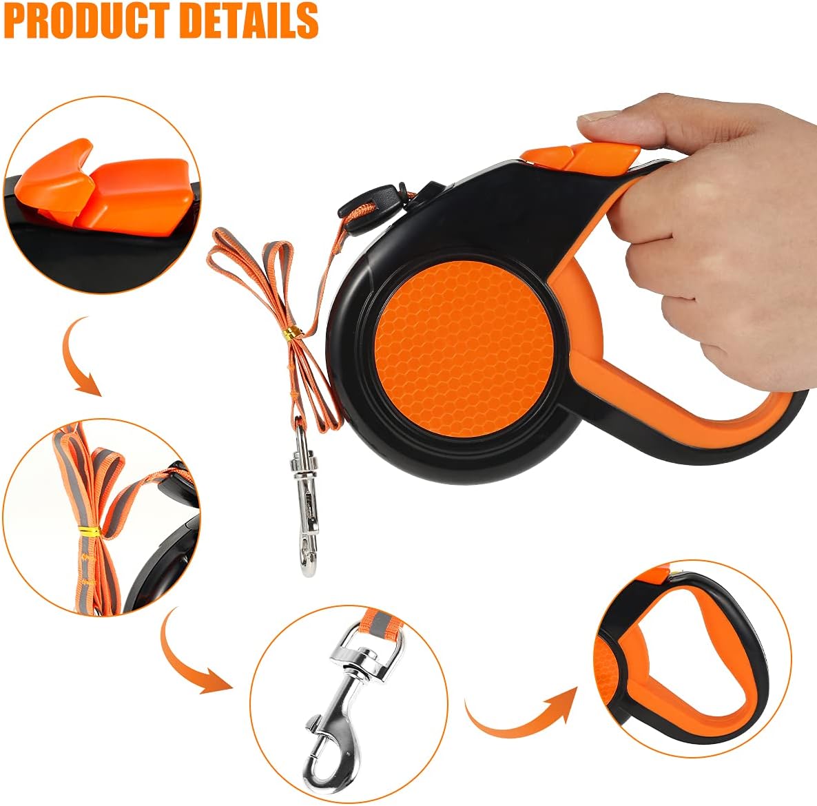 Long Retractable Leash 8m/30kg