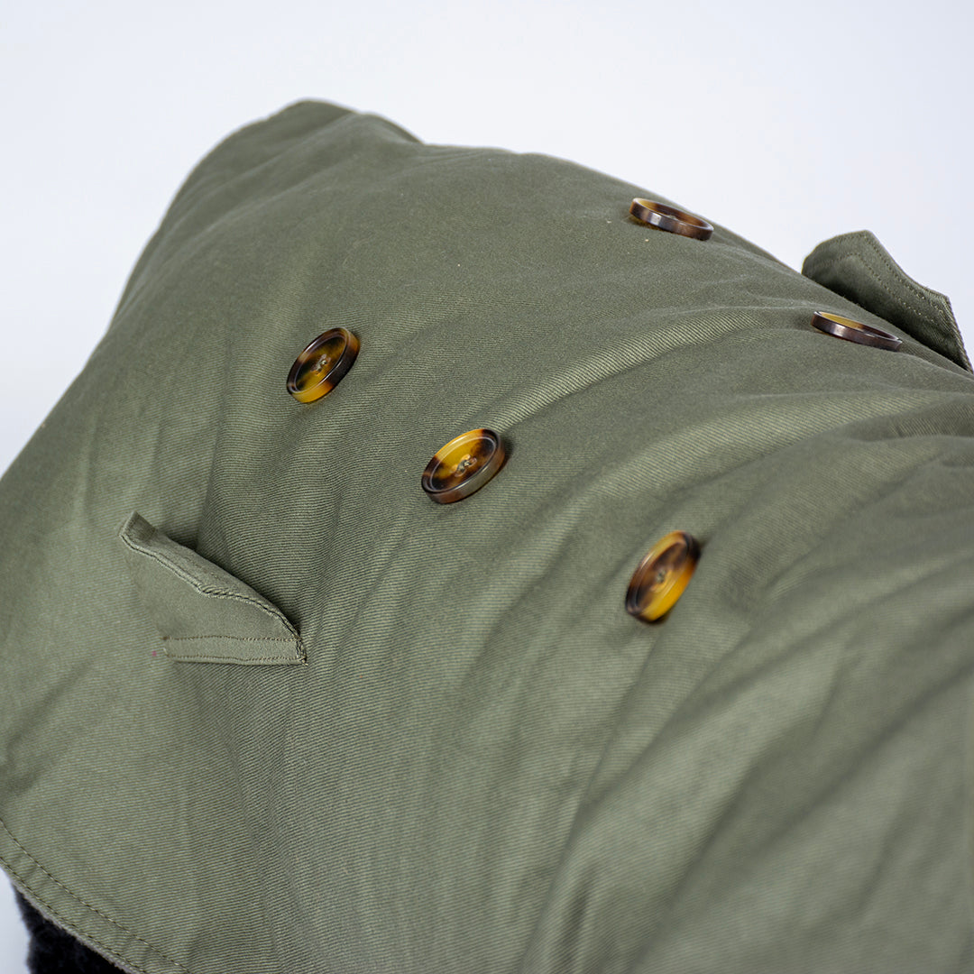 Dog jacket trench coat green 40cm