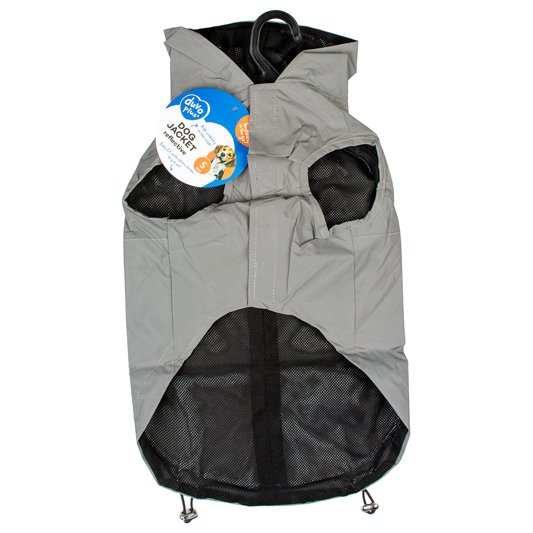 سترة كلب رياضية عالية الوضوح باللون الرمادي XS