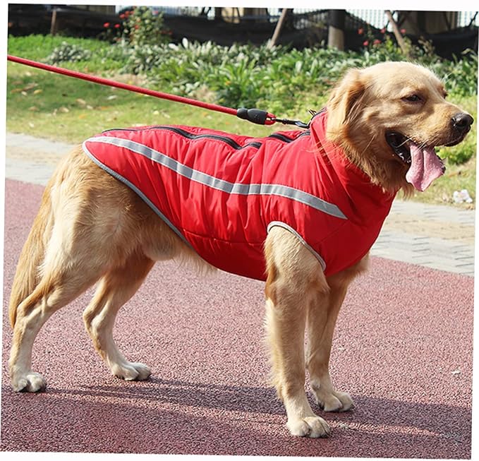 چاکەتی زستانەی سەگی PATKAW پاڵتۆی گەرم ڕەنگدانەوەی 4XL