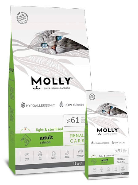 Molly Adult Light Sterilised Salmon 15Kg