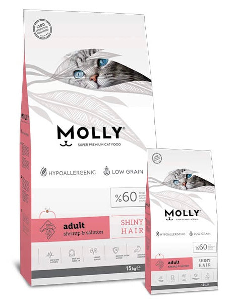 Molly Adult shrimp & Salmon 15Kg