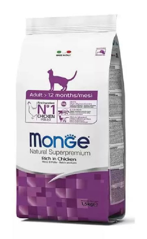 Monge ADULT >12Months Rich in Chicken 1,5Kg