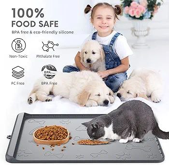 حصيرة سيليكون للكلاب لوضع الطعام