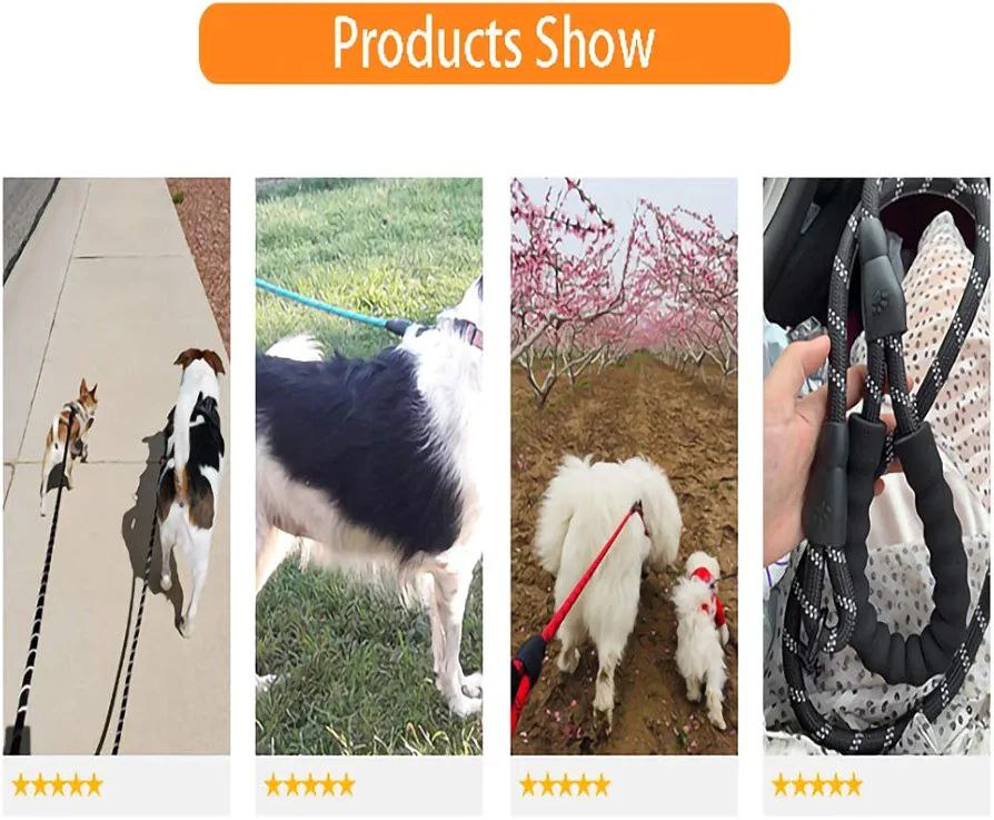Pet reflective sturdy leash