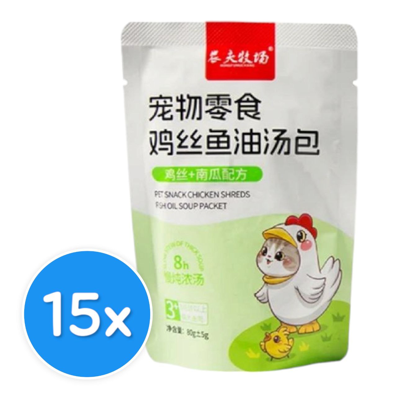 Fish Oil & Chicken Shreds Soup 15X