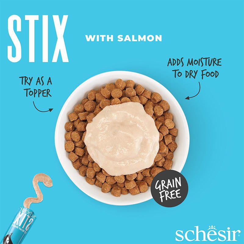 Schesir Stix Creamy Snack with Salmon 6X
