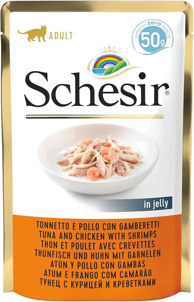 Schesir Tuna and Chicken with Shrimp in Jelly 85g