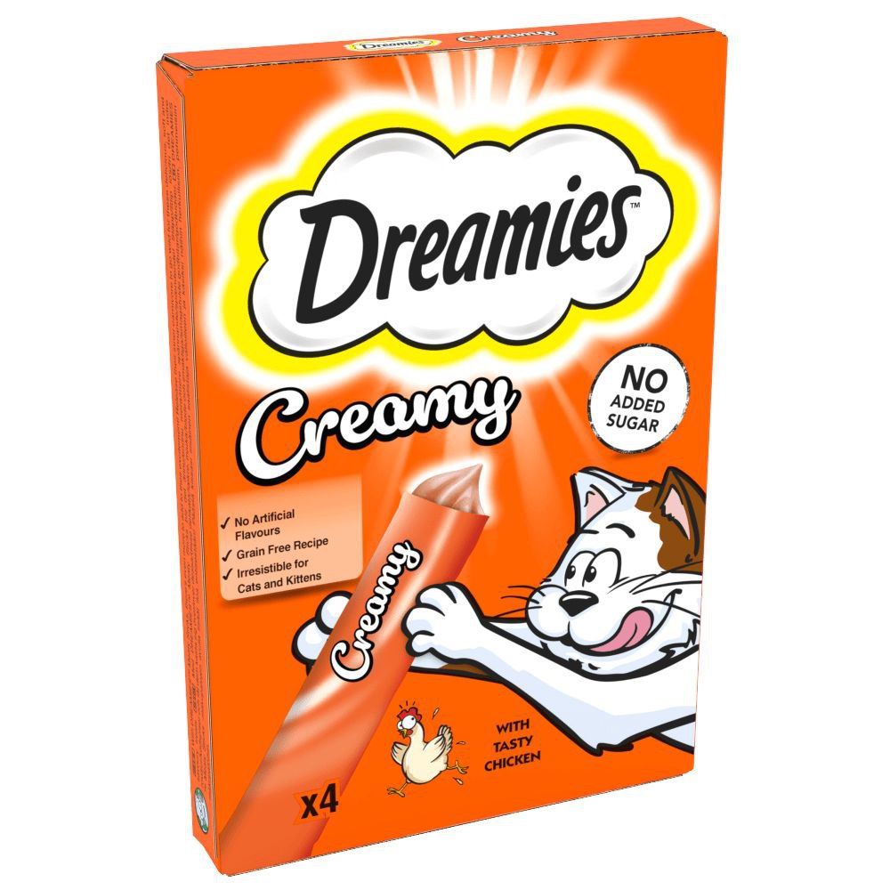 Dreamies Creamy Tasty Chicken X4