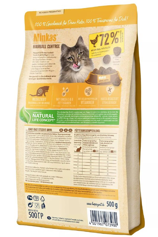 Happy Cat Minkas Hairball control 4Kg