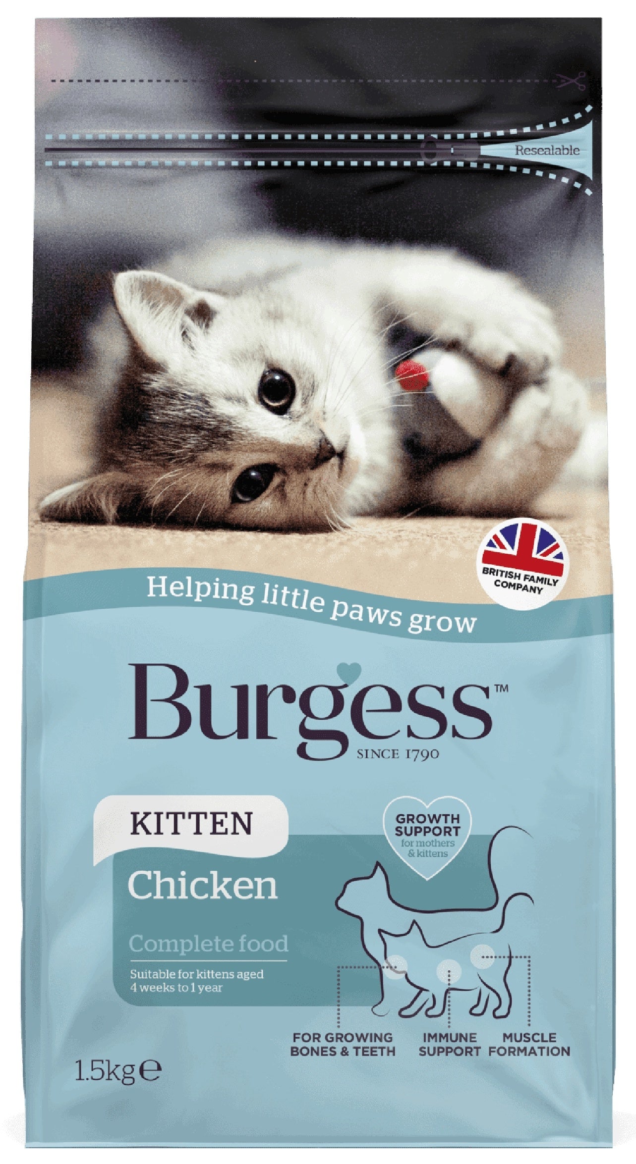 Burgess Chicken Kitten 1,5Kg