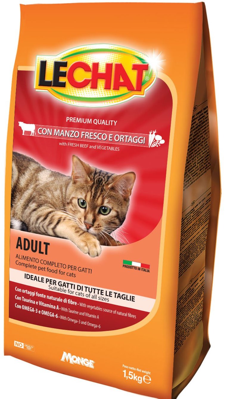 Lechat Adult - Beef and Vegetables 1,5Kg