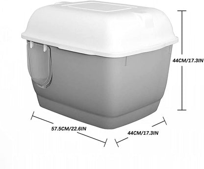 Semi Enclosed Cat Litter Box 44cm