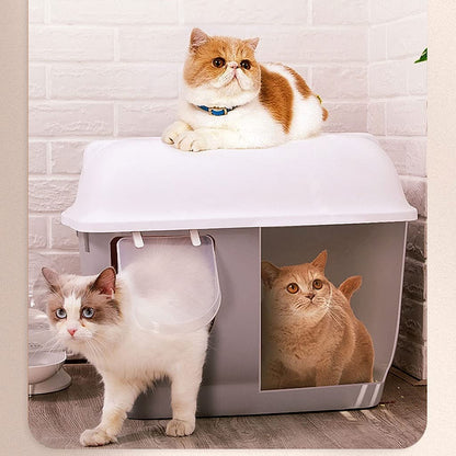 Semi Enclosed Cat Litter Box 44cm