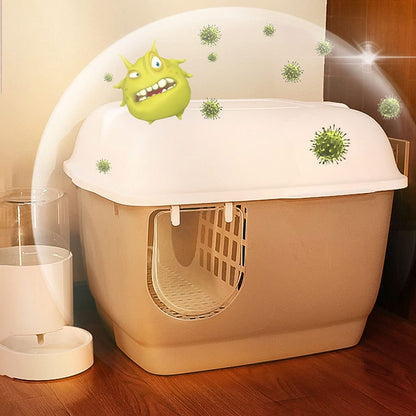 Semi Enclosed Cat Litter Box 44cm