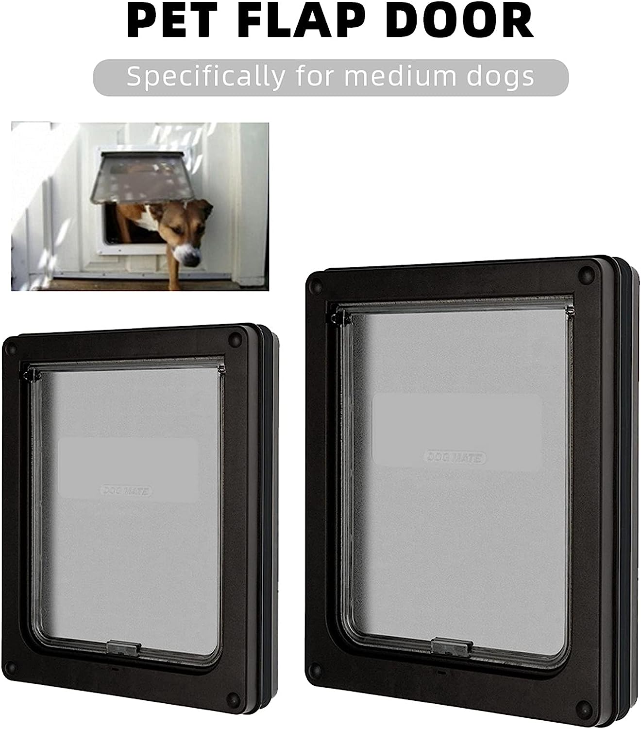 Self-Closing Flap Door - Grey