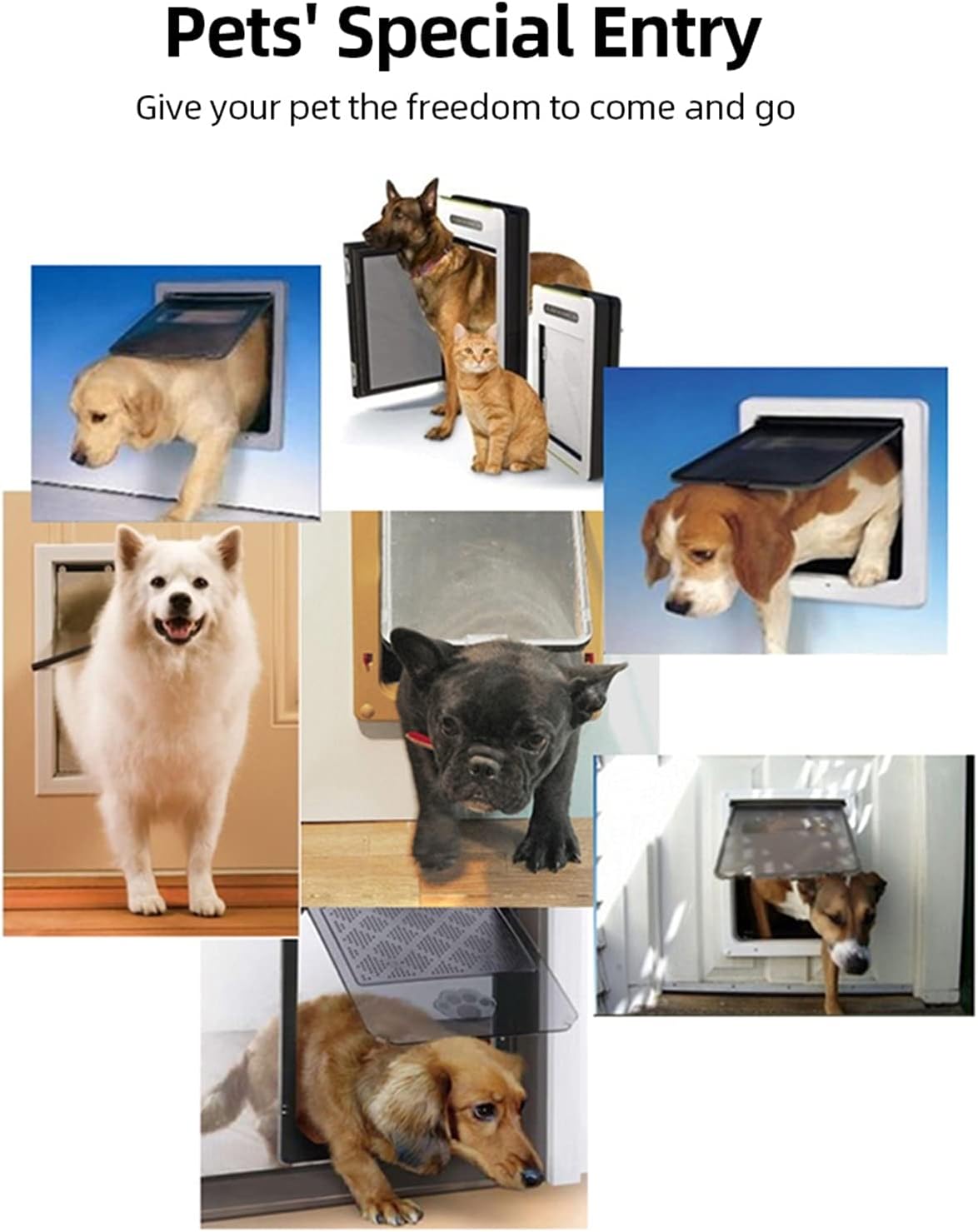 Self-Closing Flap Door - Grey