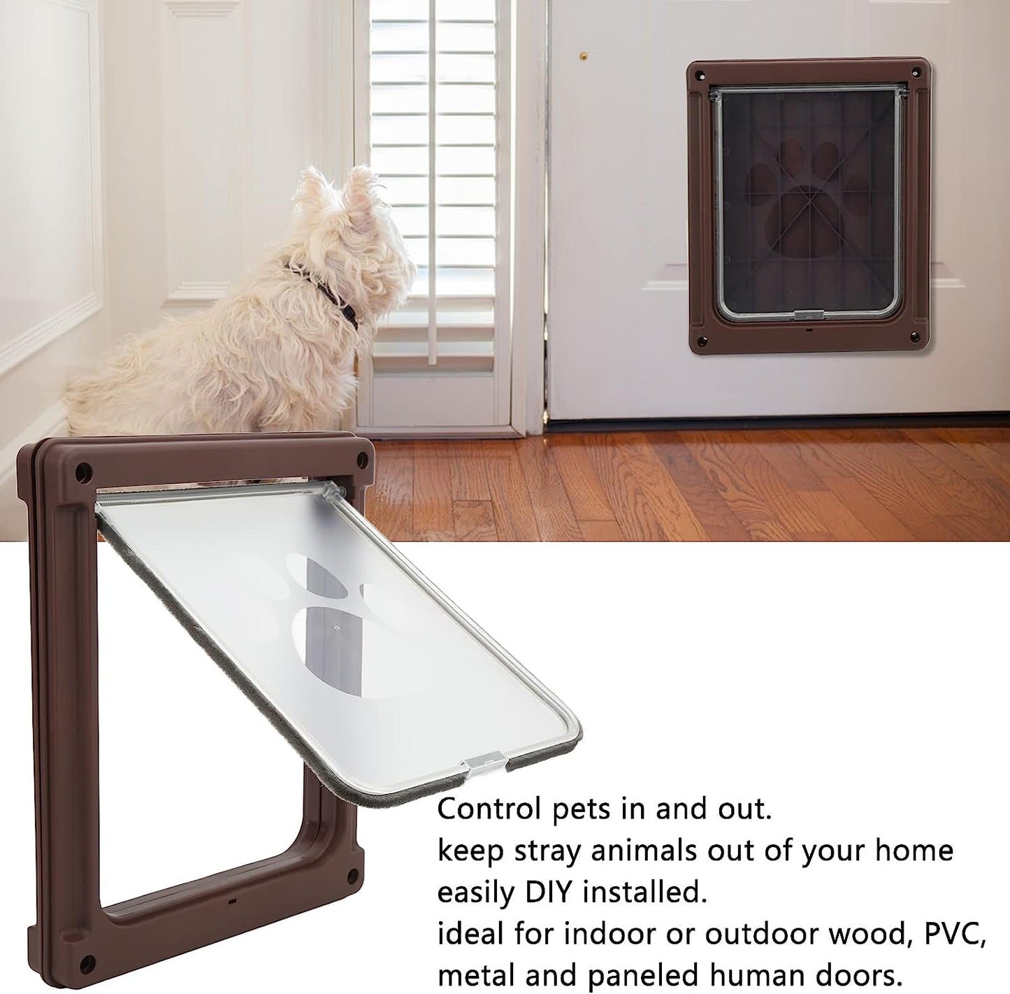 Self-Closing Flap Door - Grey