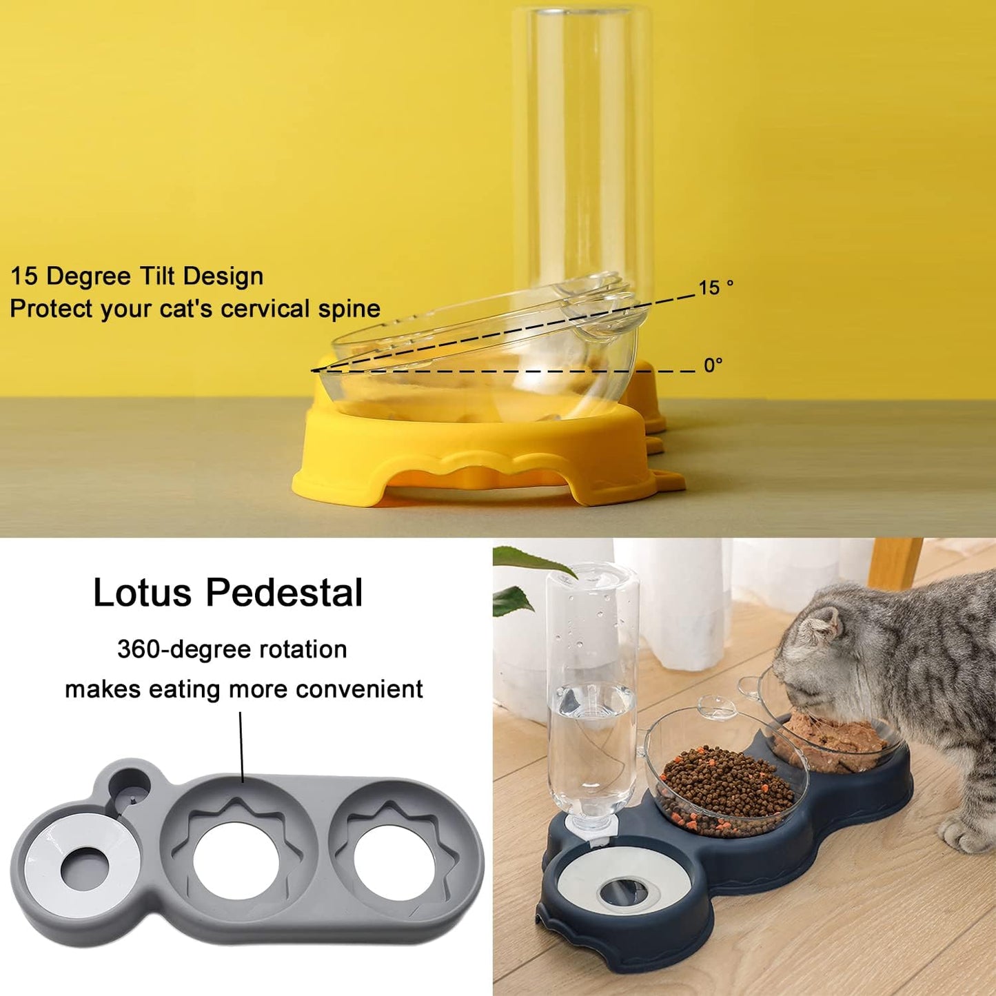 وحدة تغذية مزدوجة وموزع مياه 