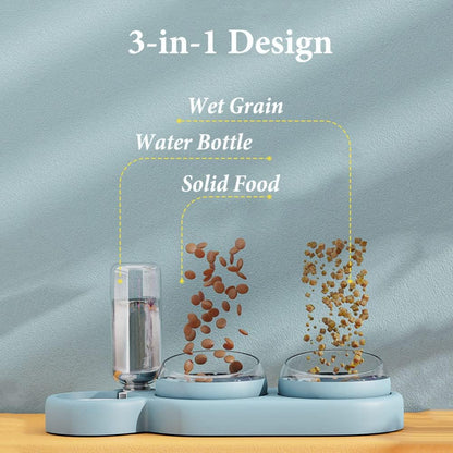 Dual Bowl & Water Dispencer