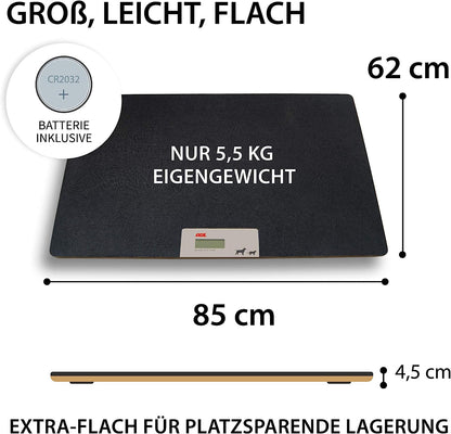 تەرازووی ئاژەڵە ماڵییە دیجیتاڵییەکان تا ١٠٠ کیلۆگرام 