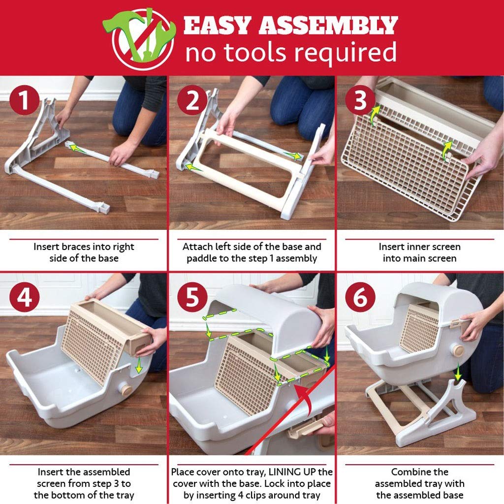 Semi-Automatic Litterbox green