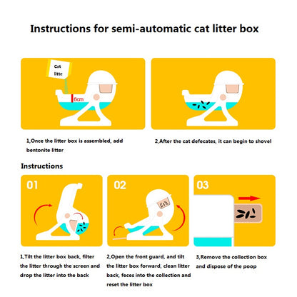 Semi-Automatic Litterbox green