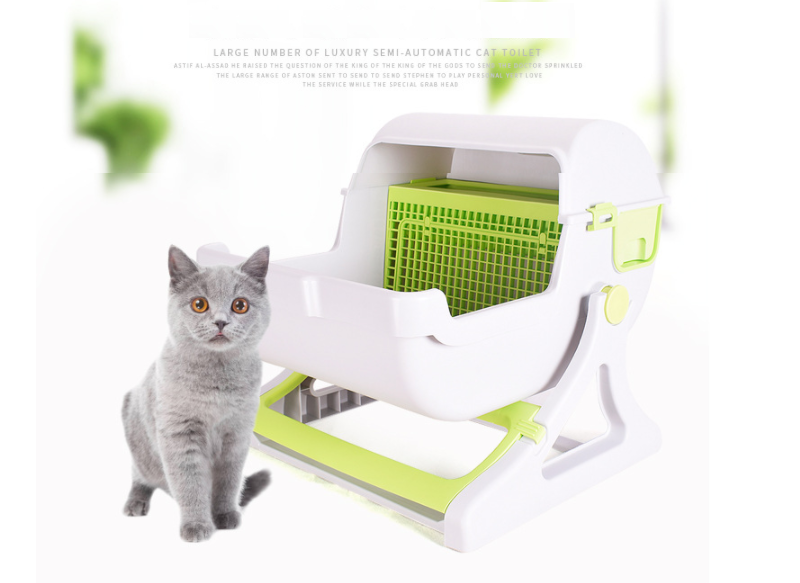 Semi-Automatic Litterbox green
