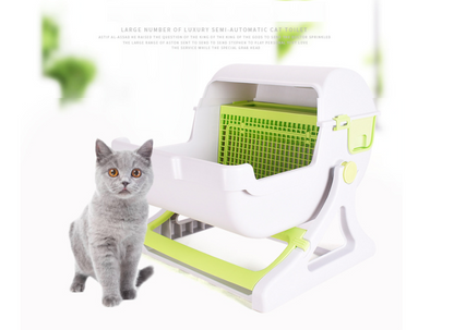 Semi-Automatic Litterbox green