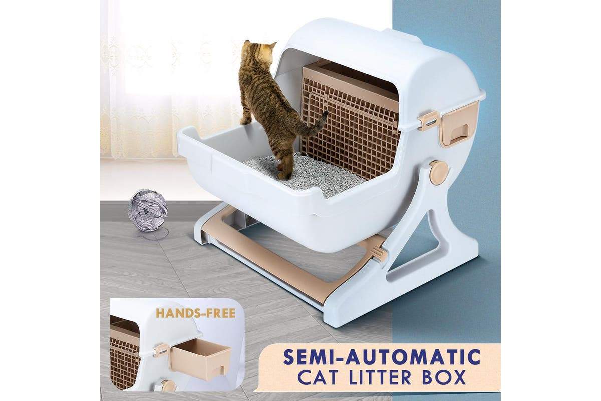 Semi-Automatic Litterbox green
