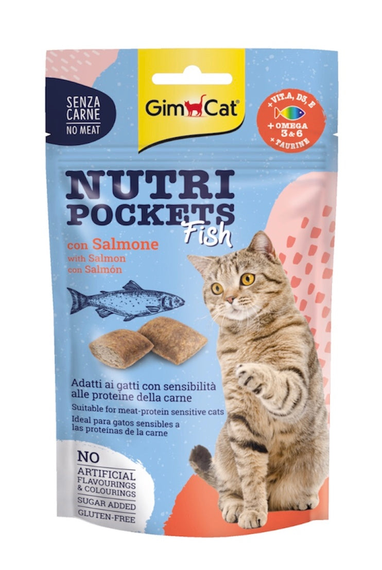 Gimcat-Nutri pockets Salmon 60g