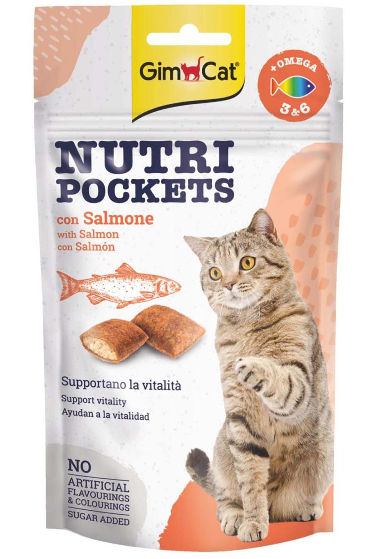 Gimcat-Nutri Salmon and Omega 3 60g