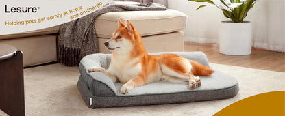 سرير كلب لتقويم العظام من ليسور مقاس 110 سم