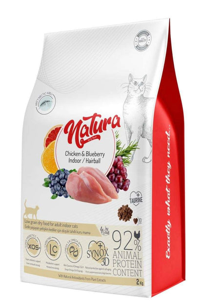 Natura Chicken Blueberry Indoor Hairball 2Kg