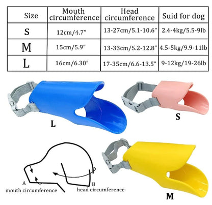 Silicone Dog Muzzle - S
