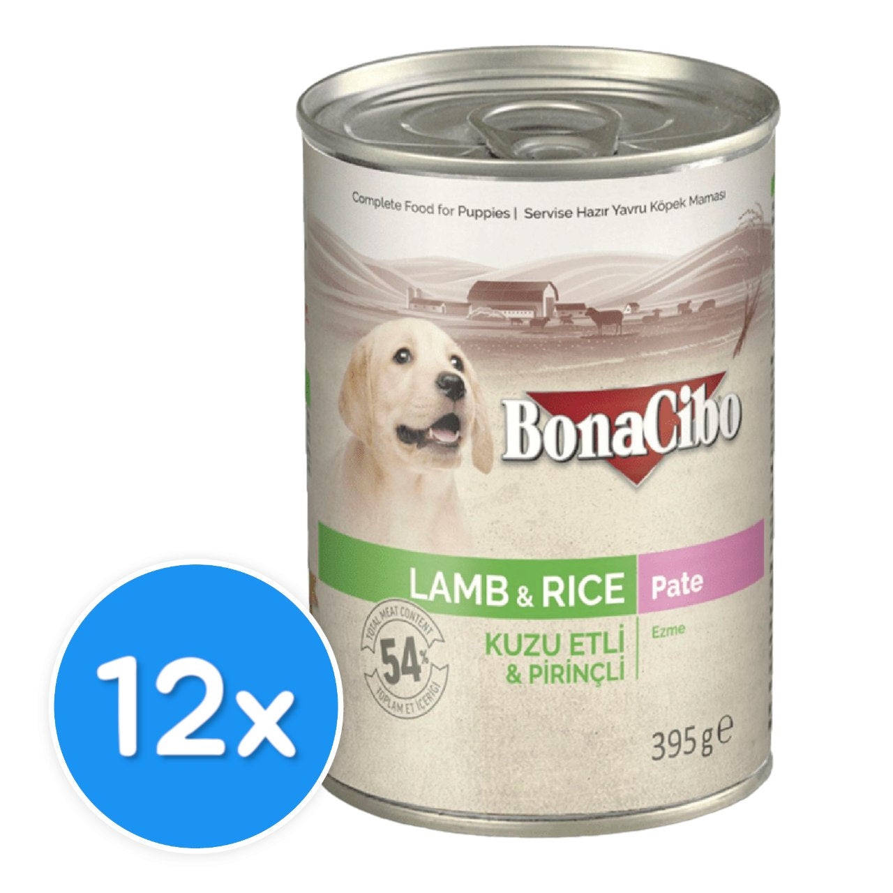 Bonacibo Puppy Lamb & Rice 12X
