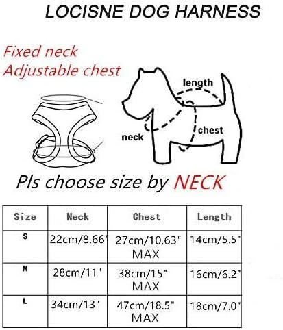 Locisne تۆڕ قوماش سەگ جلیقە هارنێس L 