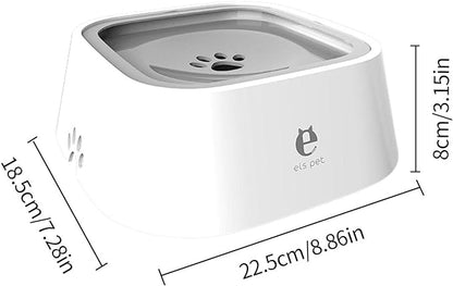 وعاء ماء مقاوم للرذاذ للحيوانات الأليفة 