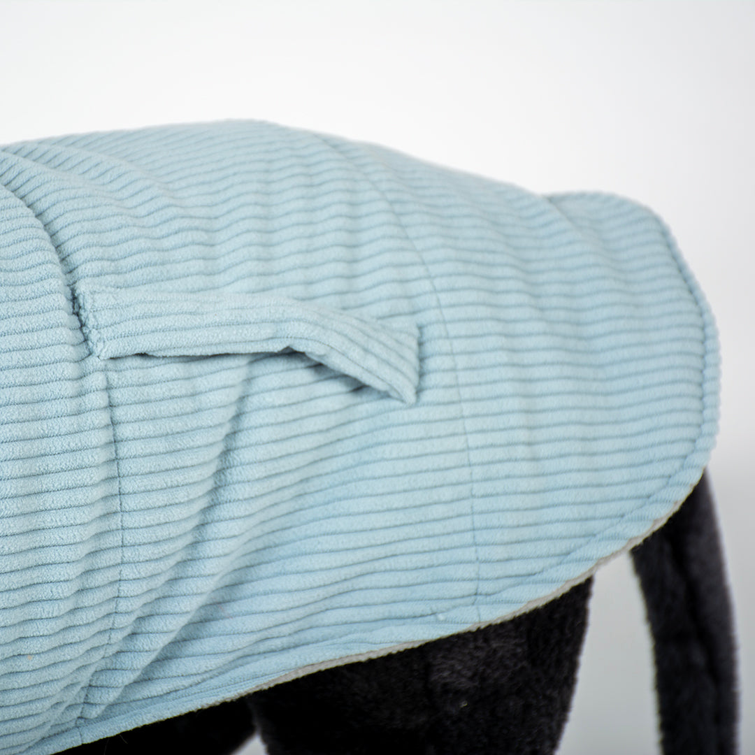 Dog jacket corduroy grey Small S