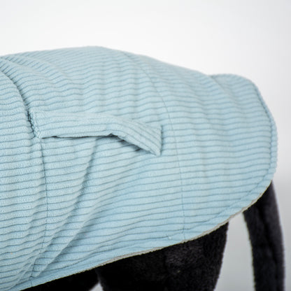 Dog jacket corduroy grey Small S