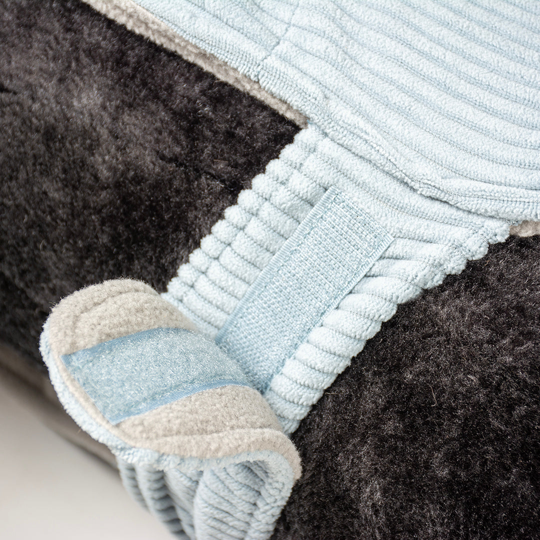 Dog jacket corduroy grey Small S