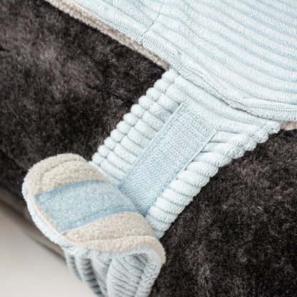 Dog jacket corduroy grey Small S