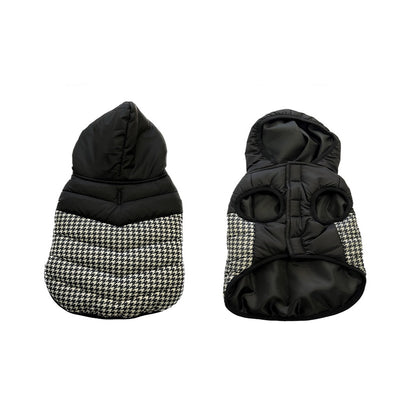 Dog jacket corduroy black and white 40cm