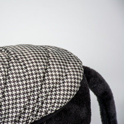 Dog jacket corduroy black and white 40cm