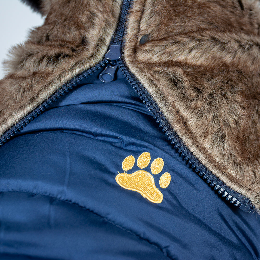 سترة كلب منتفخة باللون الأزرق XS 