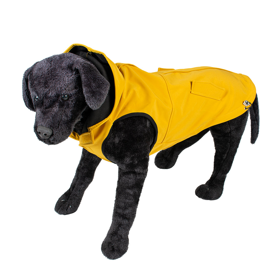 Dog jacket parka yellow XS