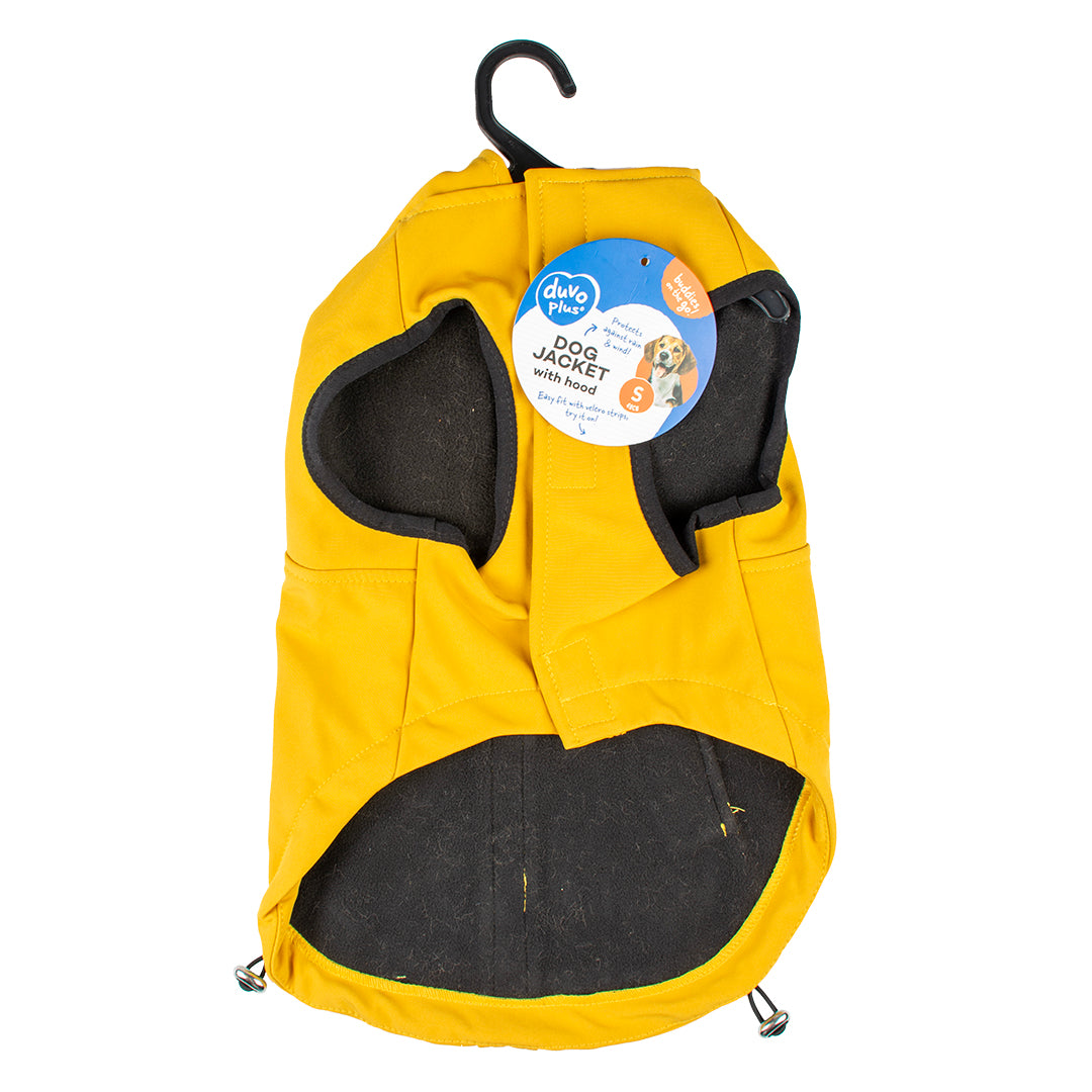 Dog jacket parka yellow XS